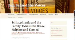 Desktop Screenshot of benbehindhisvoices.com